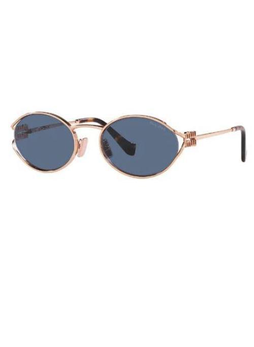 52ys Zvf1v1 54 Kadın Oval Rose Gold Metal Güneş Gözlüğü