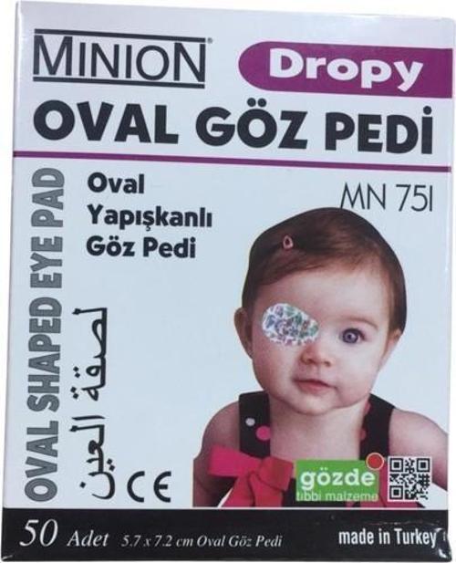 Yapışkanlı Göz Kapama Bandı Minion Mn 751 50'li
