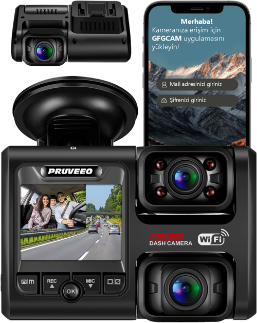 D30 Wi-Fi 4K Araç Kamerası
