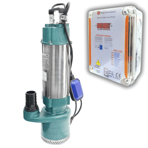 Varan QDX 6-28/2-1.1A KORUMA PANOLU Temiz Su Yüksek İrtifa Dalgıç Pompa 1.5 HP / 1.1 kW, Monofaze 220 V