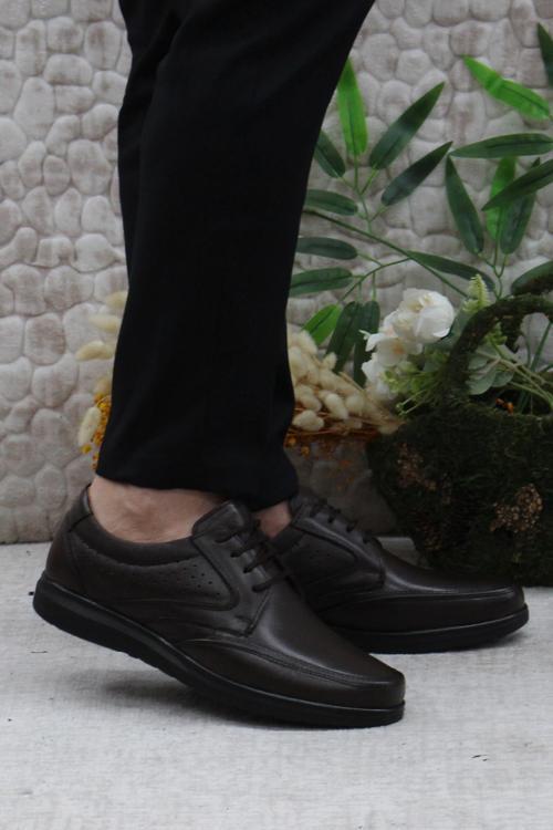 42961 Kahve İç Ve Dış Hakiki Deri Rahat Yumuşak Erkek Ayakkabı