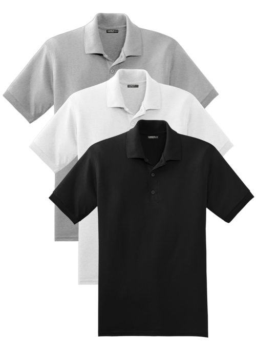Erkek 3'lü Çekmeyen Pamuklu Kumaş Regular Fit Standart Kesim Polo Yaka Tişört POLOYAKA-T-SHIRT3