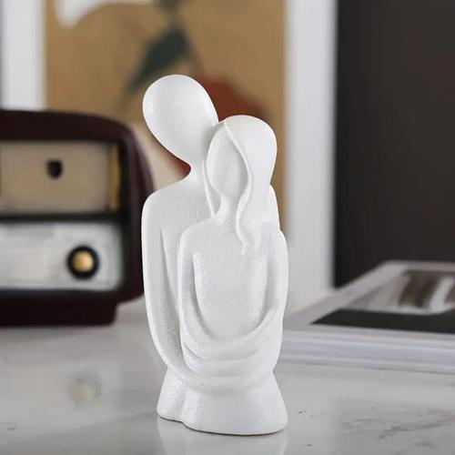 Sonsuz Aşk Sarılan Sevgili Heykeli Sarılan Çift Biblo 11.5cm