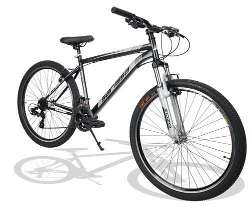 Moon 27,5" Jant MTB Ön Amortisörlü Shimano 21 Vites V Fren Wake Gidon Dağ Bisiklet Siyah Gri