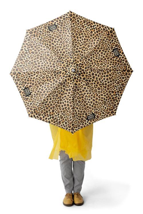 Kids Kahverengi Leopar Desenli Çocuk Şemsiyesi 12670
