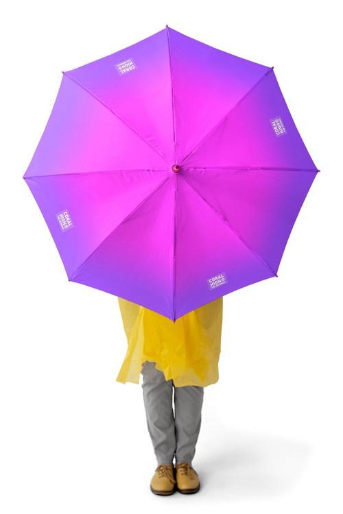 Kids Pembe Mor Renk Geçişli Çocuk Şemsiyesi 12665