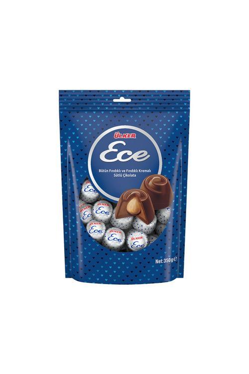 Ece Bütün Fındıklı Sütlü Çikolata (350 G) X4 Adet