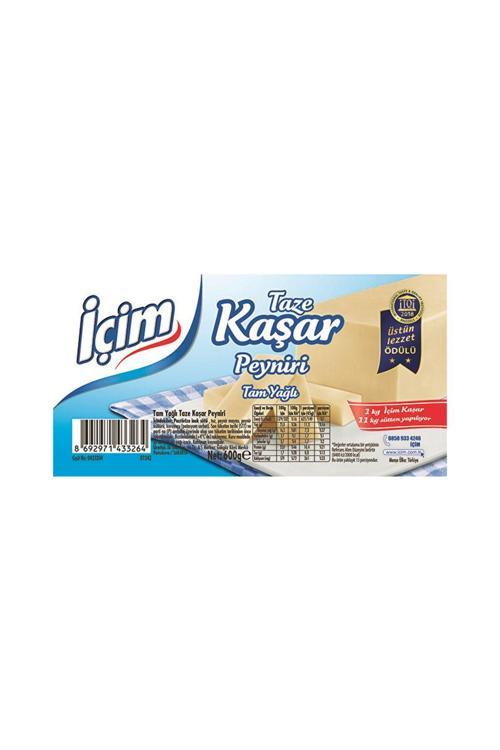 Tam Yağlı Kaşar Peyniri (600 G) X6 Adet