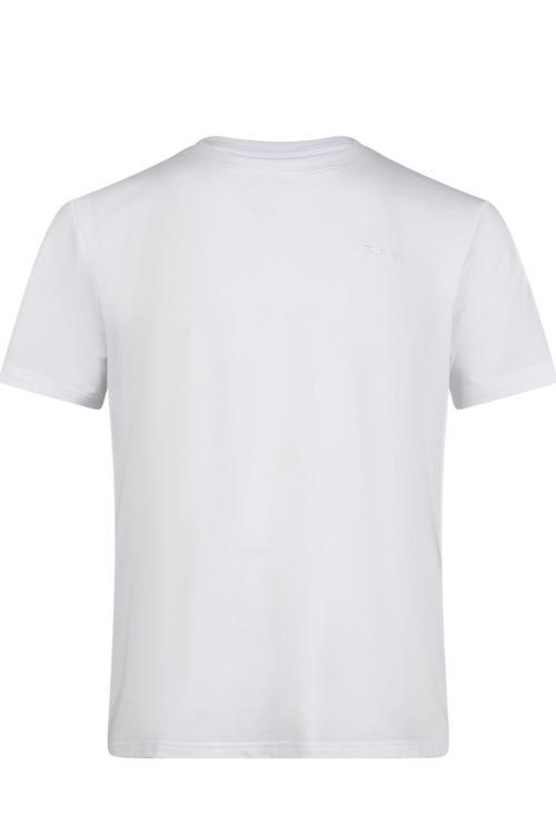 Winson  Erkek Viloft Sıfır Yaka T-Shirt Beyaz