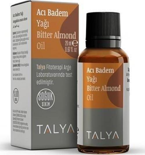 Acı Badem Yağı, Soğuk Sıkım, %100 Saf ve Doğal, 20 ml