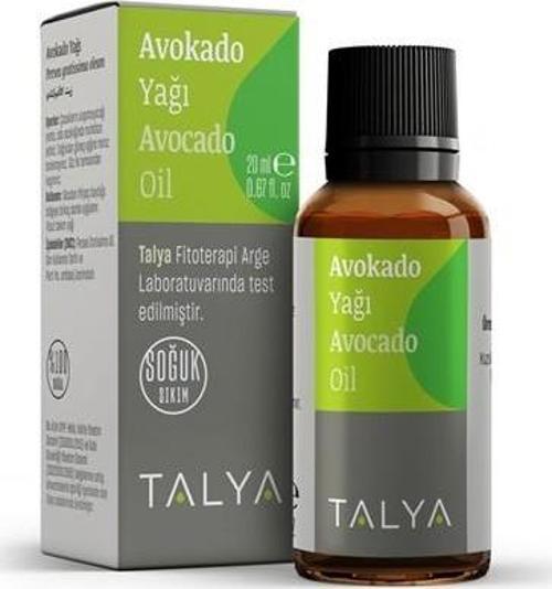 Avokado Yağı (Avocado Oil), Soğuk Sıkım, %100 Saf Ve Doğal, 20 ml