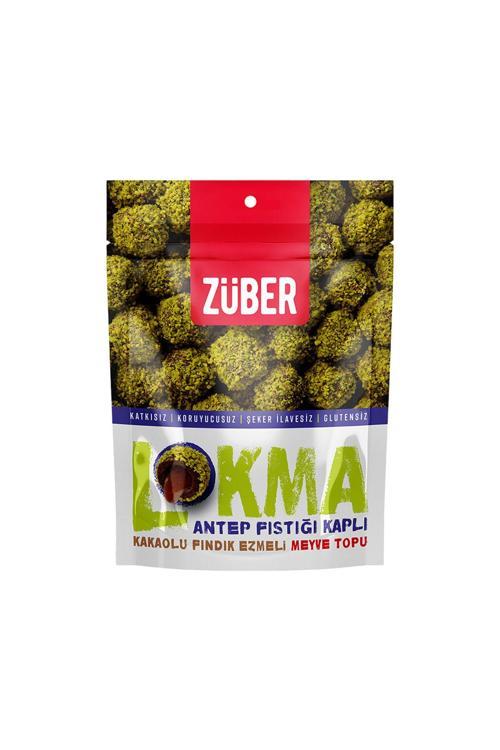 Lokma Antep Fıstığı Kaplı Kakaolu Fındık Ezmeli Meyve Topu (96 G) X4 Adet
