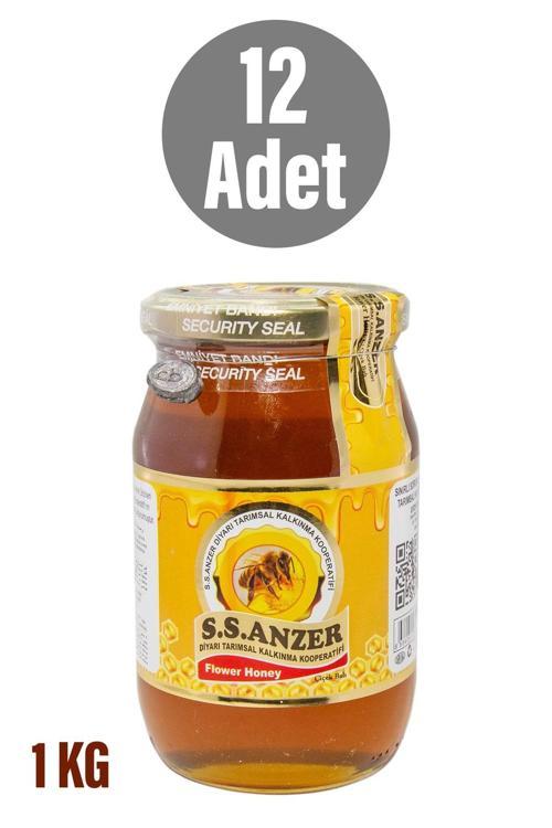 Anzer Çiçek Balı - S.S Anzer Diyarı Tarımsal Kalkınma Koop. 1 Kg X12 Adet