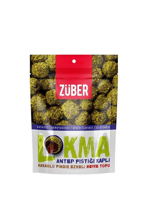 Lokma Antep Fıstığı Kaplı Kakaolu Fındık Ezmeli Meyve Topu (96 G) X8 Adet