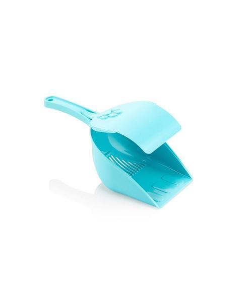 SY-5094 Kapaklı Plastik Evcil Hayvan Kedi Tuvalet Küreği Turkuaz
