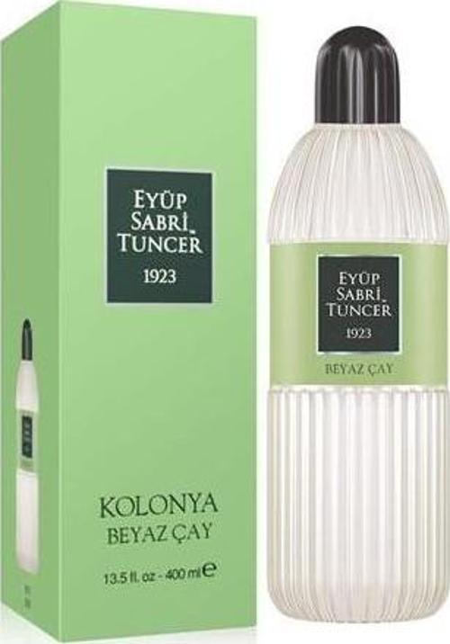 Beyaz Çay Kolonyası 400 Ml Silindir Cam Şişe