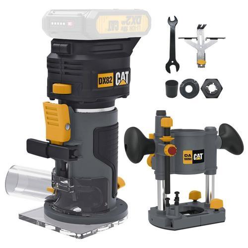 DX82B.3 18Volt Şarjlı Kömürsüz 6mm Devir Ayarlı Profesyonel Avuç İçi El Frezesi Formika Tıraşlama (Akü Dahil Değildi