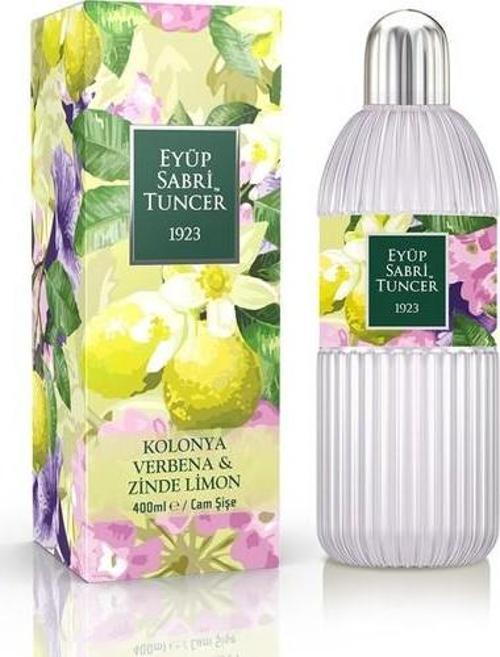 Tunce Verbena & Zinde Limon Kolonya Cam Şişe 400 Ml