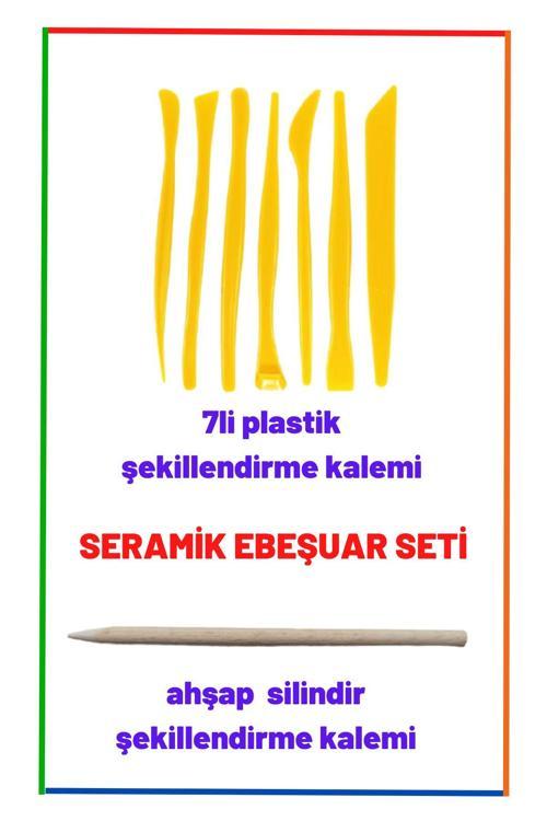 Seramik Hamuru Kil Çamuru Şekillendirme Ebeşuar Modelleme Modelaj Seti