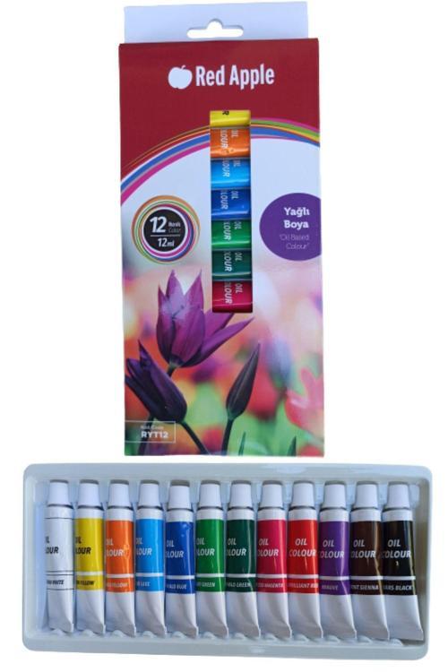 Red Apple 12 Ml 12 Renk Yağlı Boya