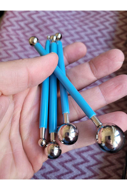 Toplu Modelleme Metal Marzipan Çiçek Ütüsü Seramik Hamuru Pasta Top Uçlu Modelleme