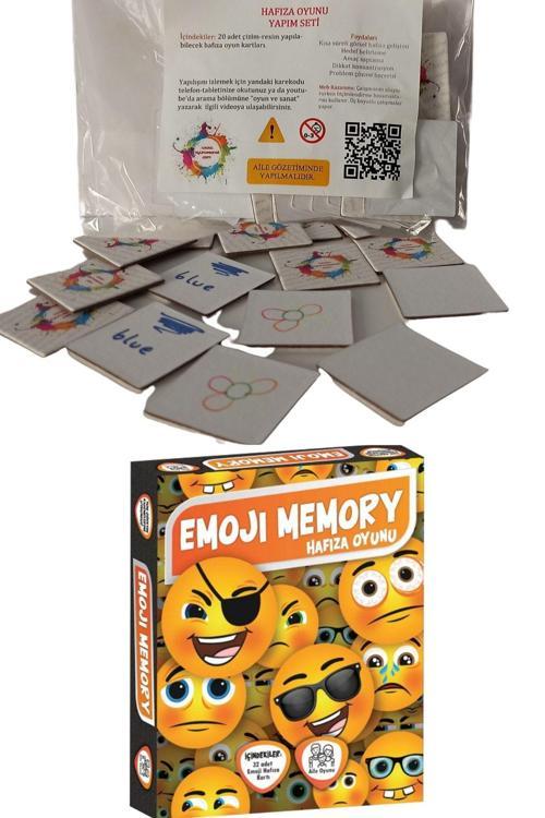 2Li Set - Emoji Memory Hafıza Oyunu - Hafıza Oyunu Üretim Seti