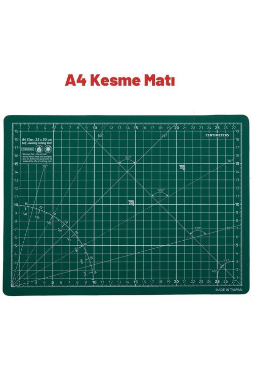 A4 Kesme Matı Pedi, Çalışma Pedi, Patchwork, Kesme Tablası, Kesim Altlığı, Cutting Mat