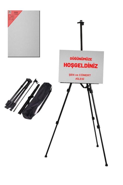 Çantalı Katlanır Metal Şövale (Şövalye Seti), Hoşgeldiniz Stant (Standı)