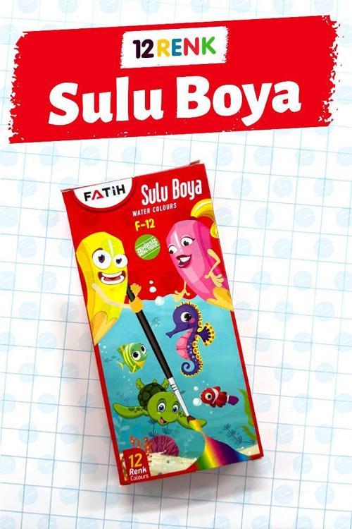 12 Renk Sulu Boya