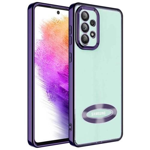 Galaxy A32 4G Kılıf Kamera Korumalı Logo Gösteren Zore Omega Kapak