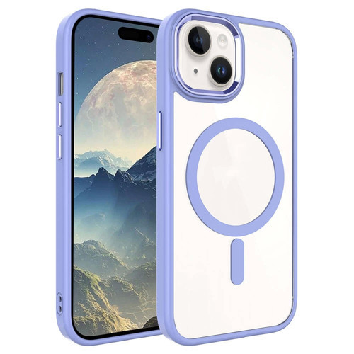 Apple iPhone 15 Kılıf Wireless Şarj Özellikli Zore Krom M-safe Silikon Kapak