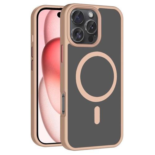 Apple iPhone 16 Pro Kılıf M-safe Şarj Özellikli Mat Arka Yüzey Zore Sio Kapak