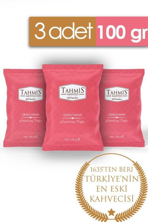 Çilek Aromalı Türk Kahvesi 100 Gr 3'lü Paket