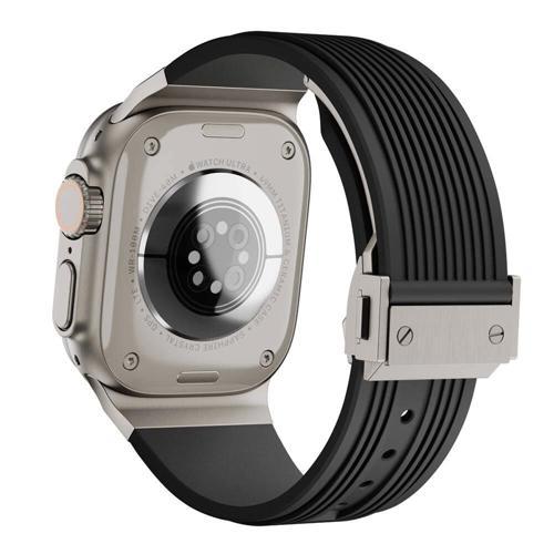 Apple Watch 42mm Zore KRD-113 Spor Görünümlü Silikon Kordon
