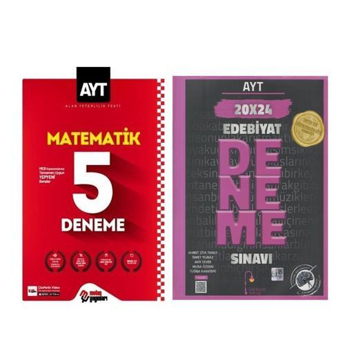Edebiyat Sokağı AYT Edebiyat 20 x 24 Deneme ve Metin AYT Matematik 5 Deneme Seti 2 Kitap
