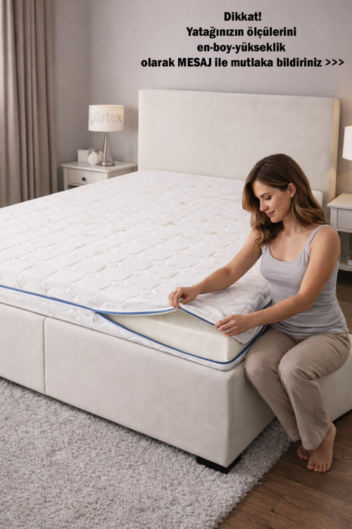 Kılıf Cotton 140X200 Yatak Kılıfı Koruyucusu Yatak Örtüsü Fermuarlı Kılıf Kapitone
