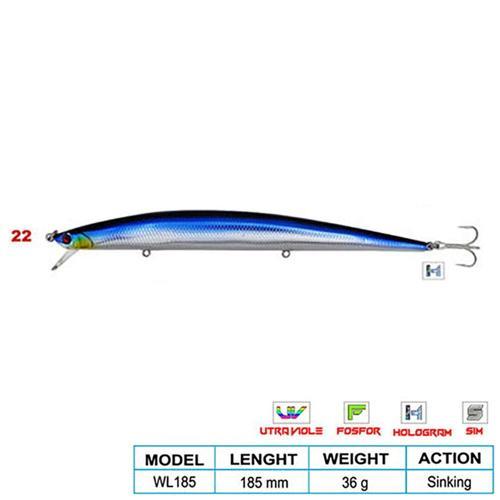 SUPER STAR CL:22 185mm 36gr (Sinking)