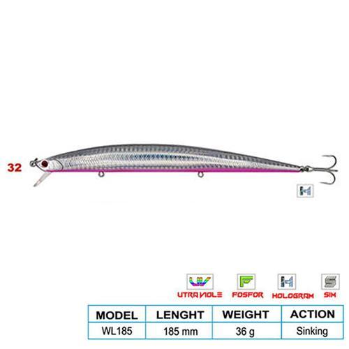 SUPER STAR CL:32 185mm 36gr (Sinking)