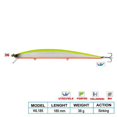 SUPER STAR CL:36 185mm 36gr (Sinking)