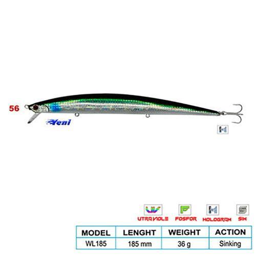 SUPER STAR CL:56 185mm 36gr (Sinking)