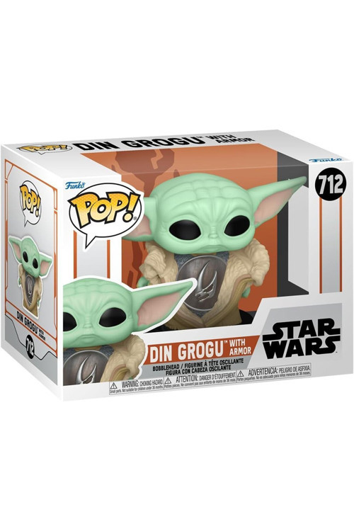 Pop! Star Wars: The Mandalorian - Din Grogu With Armor Vinyl Figure Figür