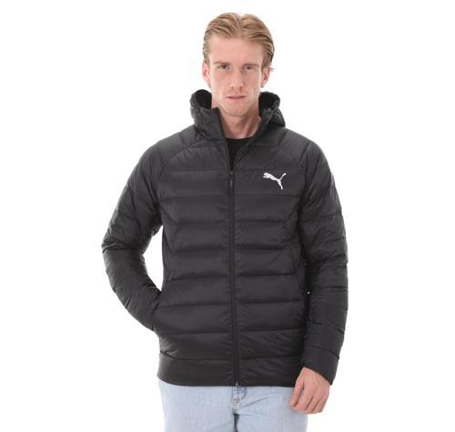 849355-01 Puma Packlıte Hooded Down Jacket Erkek Mont Siyah