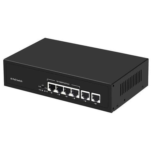 ONTECH - Uranıum Poe-4020-55w 4 Port 10/100 + 2 Port 10/100 Rj45 Uplınk Poe Swıtch (realtek Chıpset)