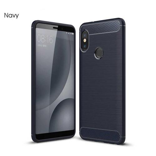 Xiaomi Redmi Note 5 ile Uyumlu Kamera Korumalı Darbe Önleyici Carbon Brushed Silikon Kılıf