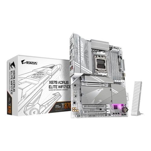 X870E AORUS ELITE WIFI7 ICE 8200MHz (OC) DDR5 M.2 AM5 ATX Anakart