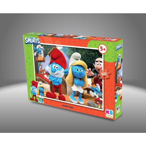 100 PARÇA PUZZLE SMURFS ŞİRİNLER