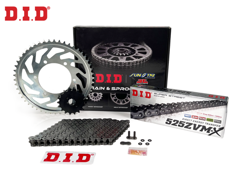 ZİNCİR DİŞLİ SETİ BMW F 700 GS (700 cc)  (2013-2018) / BMW / F 700 GS / 700cc / ZİNCİR: DID-525ZVM-X (Çelik)-116 / ÖN-AR