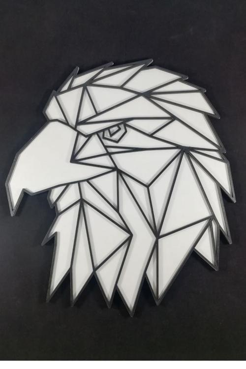 Kartal Tablosu Dekoratif Ahşap Tablo Kartal Baş Beşiktaş Tablo