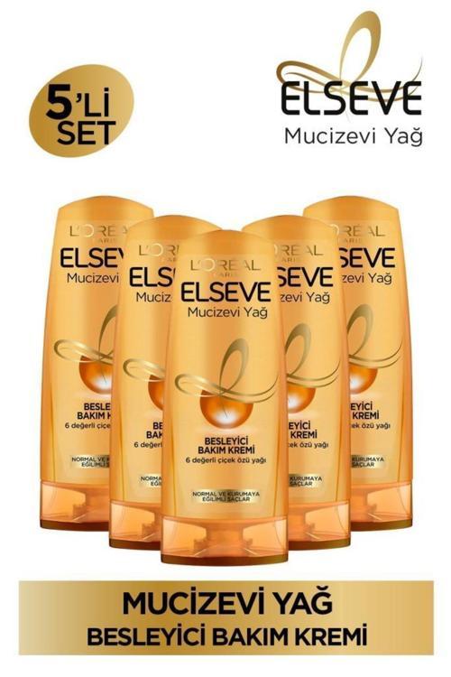 5'Li Mucizevi Yağ Besleyici Bakım Kremi 390 Ml Seti