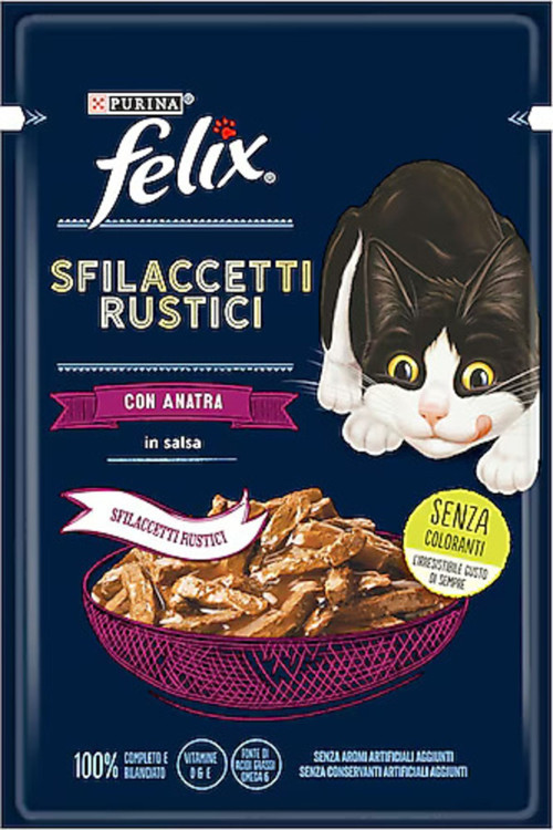Felıx Tasty Shreds Ördekli Yaş Kedi Maması 80 Gr. 26 Adet